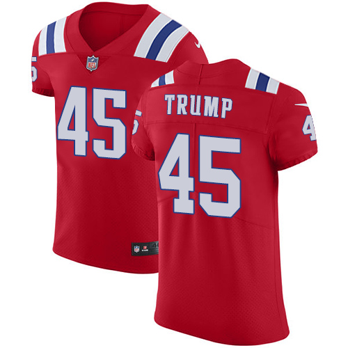 Nike Patriots #45 Donald Trump Red Alternate Men's Stitched NFL Vapor Untouchable Elite Jersey